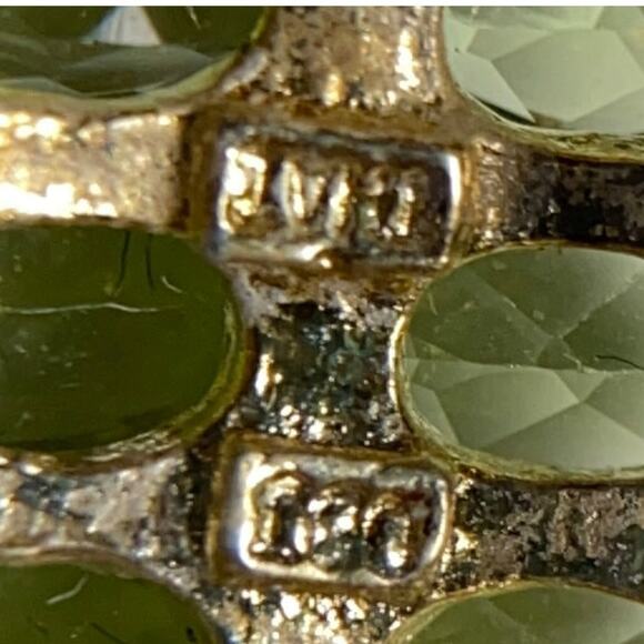 Gold Plated 180 Peridot Slider Pendant - Picture 4 of 12